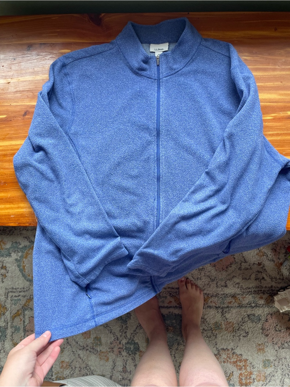 L.L. Bean women’s Blue/purple/periwinkle Full-Zip fleece Jacket